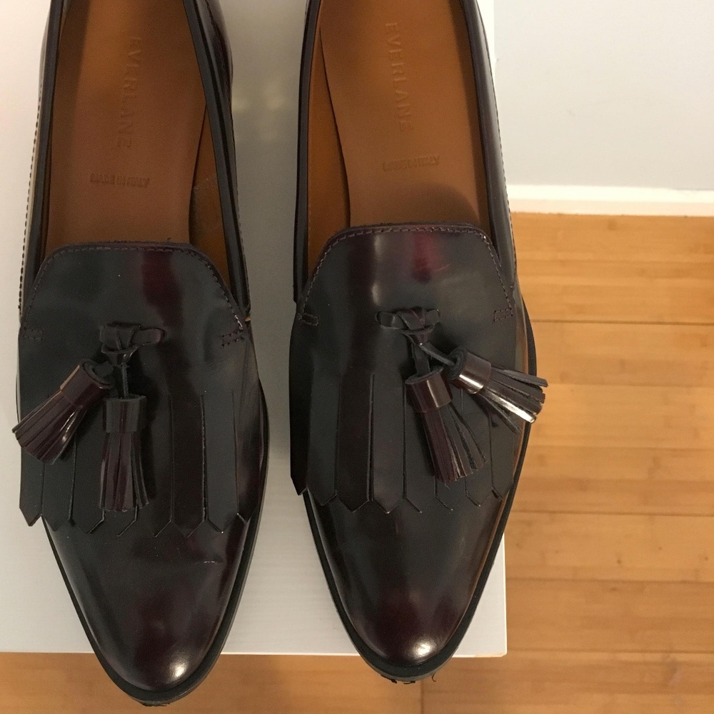 Everlane Modern Tassel Loafer, Oxblood